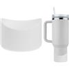 TIXIPEM Stivale per bottiglia d'acqua in silicone, antiscivolo, per proteggere le bottiglie d'acqua dai graffi, colore: bianco, 7,9 cm