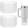 TIXIPEM Custodia protettiva antiscivolo in silicone per borraccia, per proteggere le bottiglie d'acqua dai graffi, trasparente, 7,4 cm