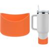 TIXIPEM Custodia protettiva antiscivolo in silicone per borraccia, per proteggere le bottiglie d'acqua dai graffi, colore rosso, 8,1 cm, protezione per paraurti inferiore