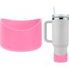 TIXIPEM Stivale per bottiglia d'acqua in silicone [1 pezzo] - Custodia protettiva antiscivolo da utilizzare per proteggere le bottiglie d'acqua dai graffi - [rosa - 7,9 cm] protezione paraurti