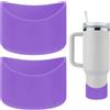 TIXIPEM Stivale per bottiglia d'acqua in silicone, antiscivolo, per proteggere le bottiglie d'acqua dai graffi, colore: viola, 7,9 cm