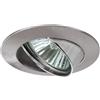 Paulmann 98878 Faretto da Incasso Premium Line, In Ferro Spazzolato, Orientabile, Gu10 Max. 1 Faretto da Incasso da 50 W, 230 V, In Alluminio, Argento