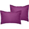 Nuit Des Rêves Lussuoso set di federe Oxford (2 pezzi), viola, 80 x 80 + 5 cm, 100% cotone Ranforce, 155 fili, chiusura a busta, lavabile in lavatrice a 30 °C