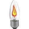 Paulmann 531.00 Tremolante Candela 3 W E27 53100, Vetro, 3 W, Trasparente, 9.5 x 35 x 9.5 cm