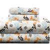 pointehaven Heavy Weight Printed Flannel Sheet Set, Flanella, Winter Breeze, Coppia