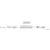 Paulmann 99947 Lampada per mobili Clever Connect Driver 12 DC incl. distributore triplo max. 25 Watt trasformatore bianco plastica alimentatore