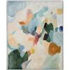 DRW Quadro Tela Stampato Astratto con Cornice PS Blu Verde e Beige 80 x 4 x 100 cm, Medidas: 80x4x100cm
