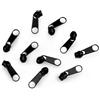 cyclingcolors 10x Cursore Cerniera Ricambio Kit di Riparazione per Cerniera Testa N°3 Cursori per Vestiti Borse Giacche Borse Valigie Jeans, nero