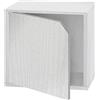 Generic Librerie Modulari CubiStack: Cubi Componibili con e senza Sportello (Stile Chiuso Bianco)