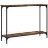 vidaXL Tavolino Consolle Rovere Fumo 101x30,5x75 cm Legno Multistrato