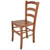 t m c s Tommychairs - Sedia modello Venice per cucina bar e sala da pranzo, robusta struttura in legno di faggio color ciliegio e seduta in legno