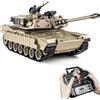 Supdex Carro Armato Telecomandato 1/18, 2.4GHz Telecomando Giocattolo Tanque USA M1A2, Radiocomandato Carro Armato Militare, Con Suoni e Luci, Veicolo Militare RC per Adulti e Bambini che Spara BBS