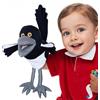 STEVE and MAGGIE Plush Toy - Maggie Magpie Hand Puppet for Kids 1+, Soft Bird Puppet for Pretend Play, Nursery Rhymes & Learning, Interactive Toddler Toy for Bedtime Stories and Social Skills(Small)
