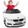 ATAA Macchina 6 GT con Licenza Ufficiale- Bianca - Auto elettrica per Bambini Batteria 12V Telecomando