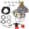 Hippotech 45-053-55 Carburatore con guarnizione Linea di alimentazione per Kohler K321 K341 Ghisa 14hp 16hp John Deer Trattore Motore in ghisa
