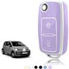 TOOMUME Cover Chiave TPU, Custodia Chiave Adatto per VW Volkswagen Golf 4/5/6 MK4 Polo Transporter T5 Bora Sharan Touran Passat Amarok Lupo, Copri Chiavi Guscio Chiave Auto Telecomando - Flip Key