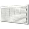 La Ventilazione AR5023B Griglia Plastica Rettangolare da Sovrapporre, Bianco, 500x227 mm