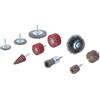 BGS 74499 | Set di spazzole e mole abrasive lamellari | 10 pz.