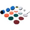 BGS 74367 | Set di dischi abrasivi e per lucidatura e spazzole | per trapani | 16 pz.