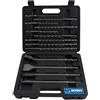 KRINO 3165310 Set 13 Pezzi Punte e SCALPELLI SDS-Plus per Cemento e calcestruzzo, Acciaio