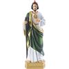 QIANLING 22cm Statua di San Giuda, Resina Religiosa di San Giuda Regalo Religioso Colorato Statua di San Giuda Tadeo Per La Religione E I Credenti Prega A Casa Collezione Statua Decorativa