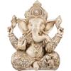 Angoily - Statuetta elefante Statua Buddha Scultura India Ganesh Ganpati Modello Tavolo Ufficio Fortunato Ricchezza Arte Figura per la Casa