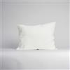 MLH MY LINEN HOME My Linen Home - Set di 2 Federe in Lino & Cotone, Federe Cuscini 65x65 cm, Federe Cuscino Letto Colore Bianco Latte, Copricuscino Letto Prelavate non si Restringono, Copri Cuscino Letto 150 g/m²