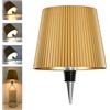Beaeet lampada bottiglia LED Oro, ricaricabile USB-C, senza fili, IP54, 3 tonalità dimmerabili, per bottiglie in vetro da tavolo, balcone, terrazza, campeggio, feste