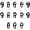 Srliya Set di Colletti a Molla ER11, Kit di Attrezzi a Fresatura 13 Pcs, Serraggio 1,0 Mm-7,0 Mm con Scatola di Archiviazione, Alta Precisione per Porta degli Utensili ER, Dado