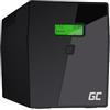 Green Cell® Gruppo di continuità ups Potenza 1500VA (900W) 230V Alimentatore Protezione da sovratensioni Line Interactive AVR USB/RJ45 4X Schuko IEC Uscite con Display LCD