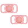 igadgitz Home U7257 Custodia Protettiva Silicone Porta AirTag, Compatibile con Apple AirTag (2021) per Collari Animali Domestici, Gatti, Cani, Cuccioli (Larghezza mas.Collare 2,5 cm) Rosa