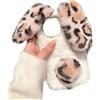 Tivenfezk Nadoli Bunny Custodia per Honor 90 Lite,Inverno Orecchio di Coniglio Faux Fur Cover Morbido Carina Soffice Peloso Indietro Astuccio Caso