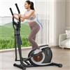 Cowmew Ellittiche Da Casa, Macchina Ellittica Magnetica con APP Bluetooth Intelligente, 16 Livelli di Resistenza, Monitor LCD, Portabottiglie, Stepper Ellittico Per l'esercizio di Fitness Domestico