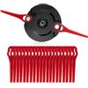 FourShow 【Upgrade】Disco da taglio con doppio supporto per tagliaerba a batteria Einhell, 20 lame