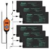 DBREAKS 6 PCS Tappetino Riscaldante per Piante con Termostato, 30W Tappetino Riscaldante Impermeabile per Serra, Caldo Cuscinetto di Riscaldamento idroponico per Piantine, Animali Domestici e rettili