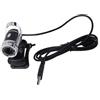 Bonbela USB 2.0 0,3 milioni di pixel, webcam, webcam, HD, supporto girevole a 360°, microfono integrato per PC (argento)