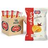 PATATINE PATA PATA | Patatine Classiche, Patatina Metallizzata Gusto Paprica, Senza Glutine, Con Olio di Semi di Girasole, 16x90g