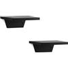 NIUBEST Piccoli ripiani galleggianti, mensola per altoparlanti, mensola trapezoidale da parete per lampada da tavolo per piante, mensole decorative in legno chic per soggiorno, camera da letto, cucina