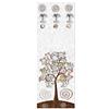 Lupia - Appendiabiti da Parete Tree White Albero della Vita, Design Salvaspazio 5 Ganci, Pannello Stampato in Legno Adatto a Ogni Ambiente, Attaccapanni da Muro Moderno, Decorato 46x125 cm, Ingresso