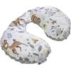 Medi Partners Cuscini da Viaggio Bambini Cuscino per Collo Seggiolino Auto - 100% Cotone Minky Bambino Poggiatesta Cervicale Testa Neonato Aereo Pillow (Cervo con Minky grigio)