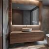FORAM Specchio da Bagno Illuminato a LED - Specchio da Parete da Bagno 140x70cm Ivy - su Misura - Personalizzabile - moderno specchi con illuminazione, retroilluminato