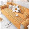 HGTRH Telo Copridivano 3 Posti Ciniglia Jacquard, Telo Copritutto con Penisola 1 2 3 4 Posti, Antiscivolo Morbi Alta Qualità Copridivano 3 Posti Lavabile Salvadivano Copertura Divano
