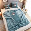 MOSHOINOT Coperta Coperte e Cuscini 2 in 1 Trapunta Lavabili Coperte Trapunte Coperte da letto Plaid per Divano/Ufficio/Sedia Coperta da viaggio 145 x 190 CM Lago Verde