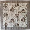 SalGiu Centrotavola Cucina Tavolo Decorativo Fantasia in Cotone Quadrato 90x90 cm (Foglia Tortora)