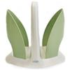 Ecoplast | Portabicchieri in Plastica, per Bicchieri Plastica Usa e Getta, Bianco Perla & Verde, 22,3x12,5x20, Made in Italy