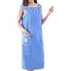 Generic Accappatoio da donna dopo la doccia - Indossabile assorbente da bagno - Accappatoio in pile corallo ad asciugatura rapida con tasca per casa spa viaggi