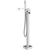 Mariner Lamborghini Vortex rubinetto vasca freestanding, per corpo incasso, VOR9991-CR+LEV002ALAT-CRNO, Lamborghini Vortex silver [Rubinetteria Bagno > Rubinetteria Vasca]