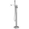 Mariner Lamborghini Vortex rubinetto vasca freestanding, per corpo incasso, VOR9991-CS+LEV002ALAT-CSIN, Lamborghini Vortex brushed silver [Rubinetteria Bagno > Rubinetteria Vasca]
