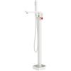 Mariner Lamborghini Vortex rubinetto vasca freestanding, incluso corpo incasso, VOR9991-BO+LEV002ALAT-BOFL+FIX0090TL, Lamborghini Vortex arctic white [Rubinetteria Bagno > Rubinetteria Vasca]