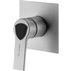 Mariner Lamborghini Vortex rubinetto doccia, per corpo incasso, VOR1990-CS+LEV002A-CSNO, Lamborghini Vortex brushed silver [Rubinetteria Bagno > Rubinetteria Doccia]
